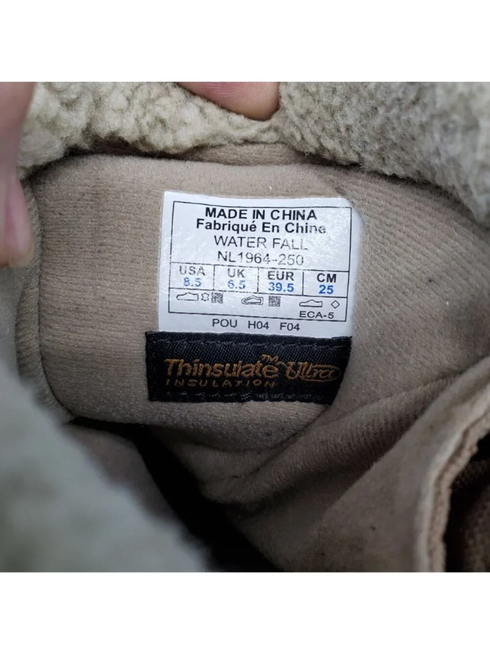 Sorel Shoes Womens Size 8.5 Waterfall Beige Suede Winter Boots *Read*